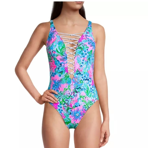 Lilly Pulitzer Other - NWOT Lilly Pulitzer Isle Lattice One-piece Swimsuit